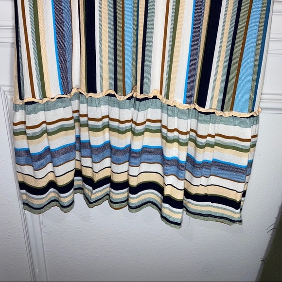 JODIFL Striped Boho Surplice Flutter Sleeve Dress Size M🔥 - Picture 5 of 8